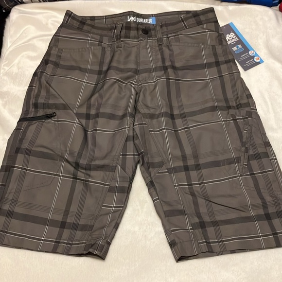 NWT Lee Tech Short + bonus plaid cargo short adjustable waistband Boys 16 - Picture 6 of 12